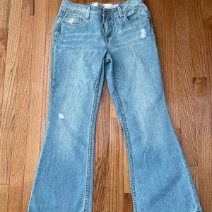 Girls, boot cut jeans, size 12.5 from Justice